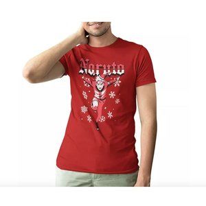 Naruto Shippuden Red Holiday Tee T-shirt Size XL NWT